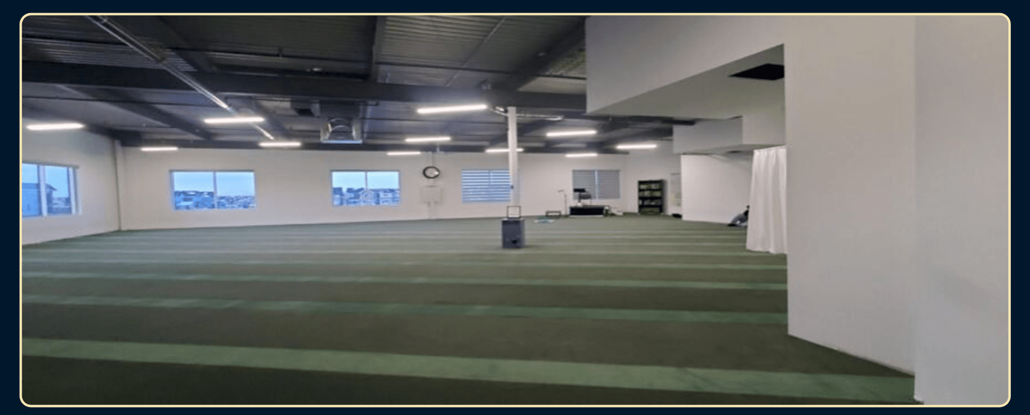 Prayer hall at Masjid Bilal