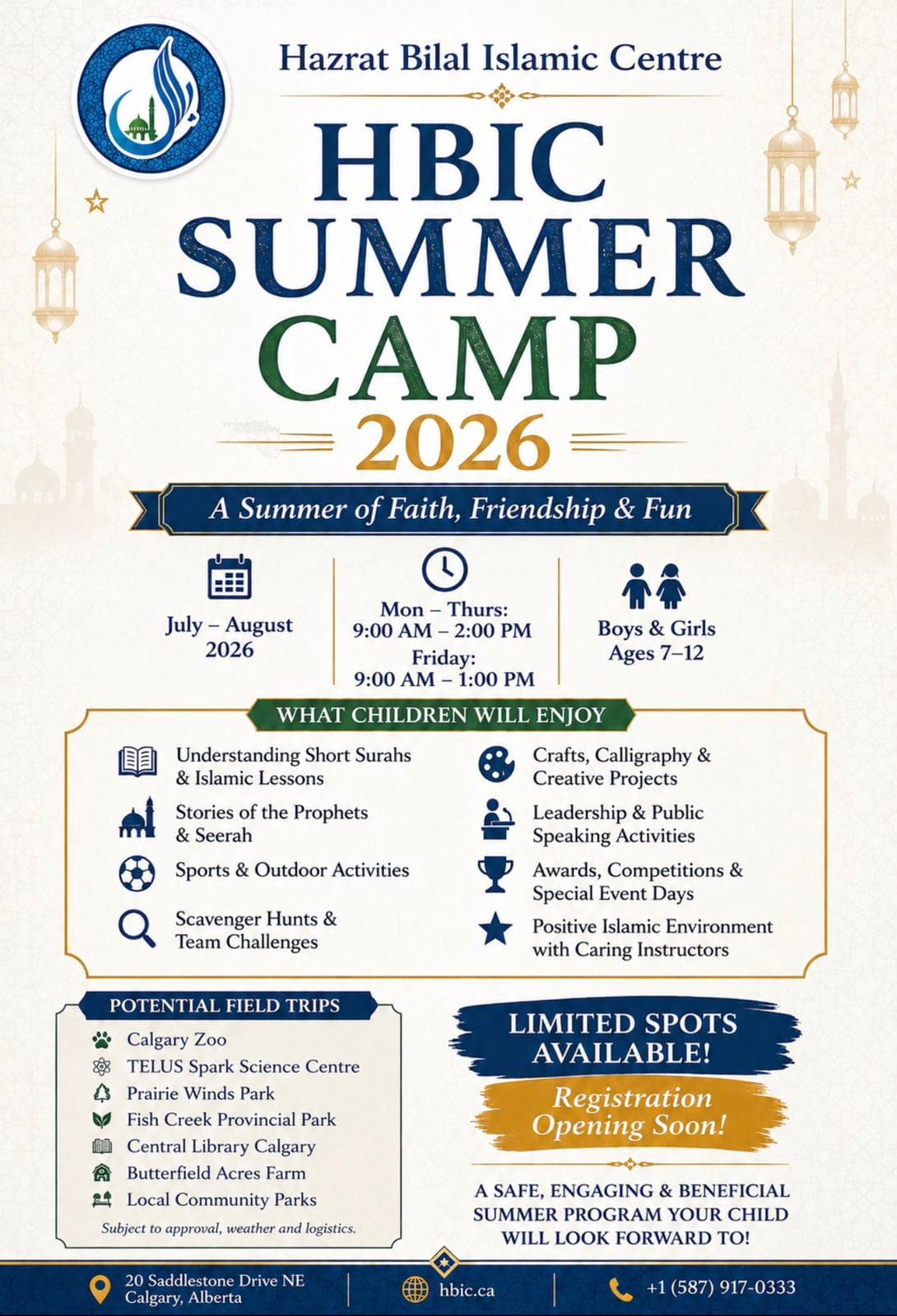 HBIC Summer Camp 2026 original poster