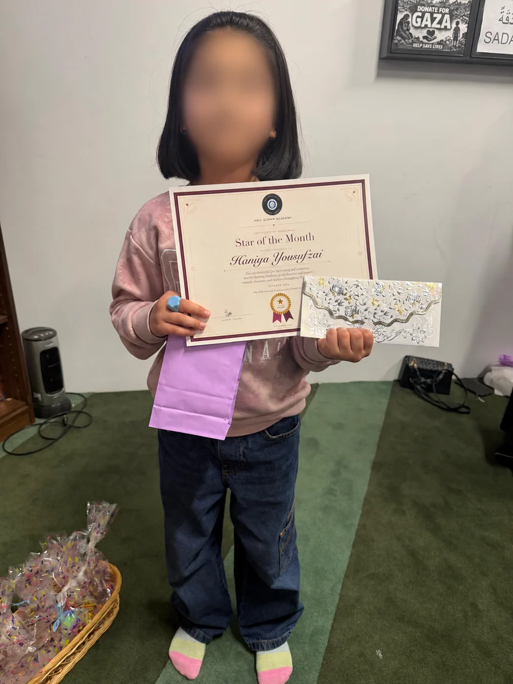 Haniya Yousufzai, HBIC Qur’an Academy Star of the Month